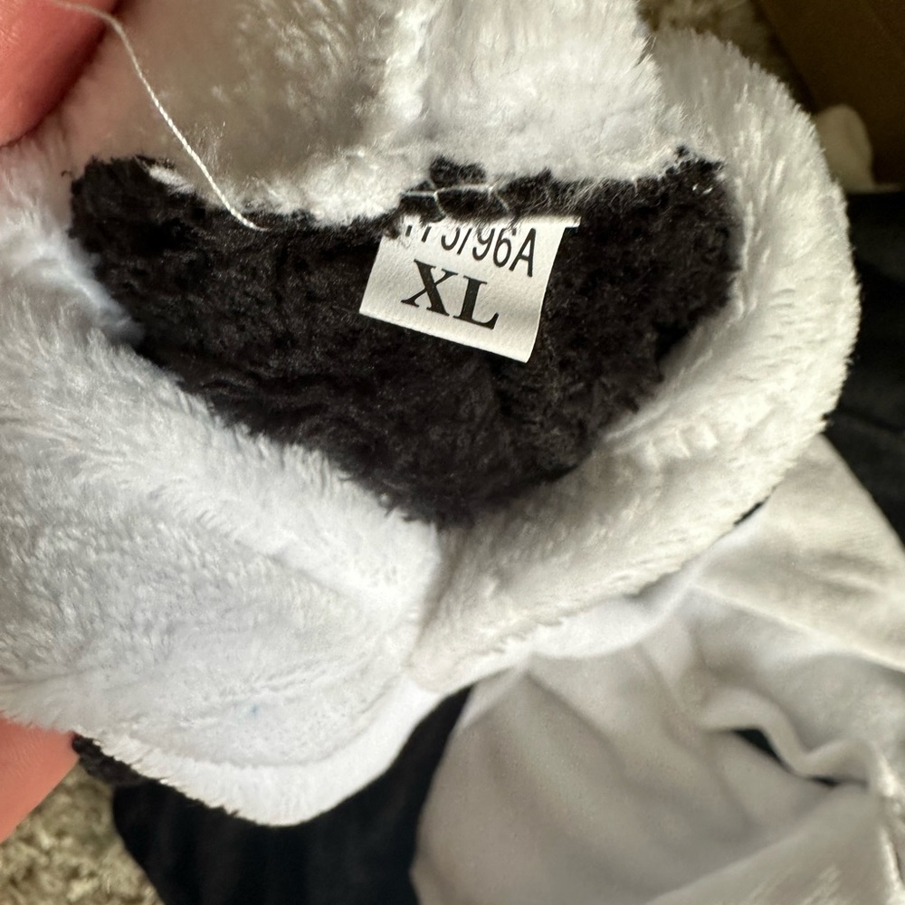 Wicked Panda Adult Onesie Halloween Costume - Plush Cosplay Suit, Women and Men - Picture 8 of 8